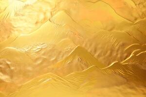 Golden paint texture background. photo