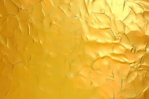 Golden paint texture background. photo