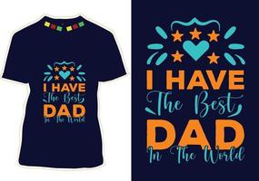 Father's Day T-shirt Design vector