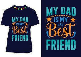 Father's Day T-shirt Design vector