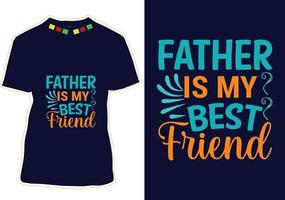 Father's Day T-shirt Design vector