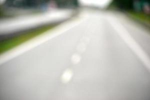 Driving on a Highway - Defocused Photograph photo