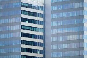 Modern Office Building Glass Facade - Close-Up photo