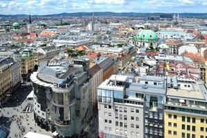 panorama de Viena, Austria desde encima foto