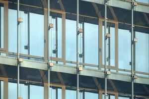 Modern Office Building Glass Facade - Close-Up photo