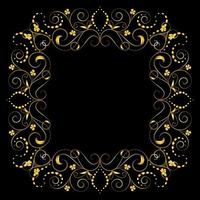 Decorative frames, Retro ornamental frame, Vintage rectangle ornaments and ornate border vector