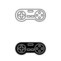 vídeo juego controlador icono vector. palanca de mando ilustración signo. manual controlar símbolo o logo. vector