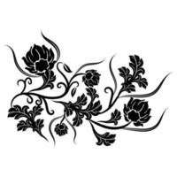 Pro trendy floral design vector