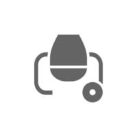 Concrete, mixer vector icon illustration