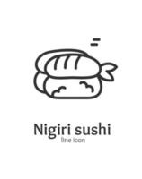 Japan Food Sign Thin Line Icon Emblem Concept. Vector