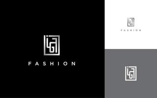 Typography JGF luxury logo vector