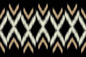 Ethnic Ikat fabric pattern geometric style.African Ikat embroidery Ethnic oriental pattern black background. Abstract,vector,illustration.For texture,clothing,scraf,decoration,carpet. vector