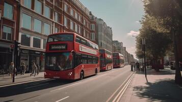 London street background. Illustration photo