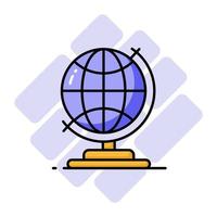 Download this beautifully designed icon of earth globe in editable style, easy to use vector