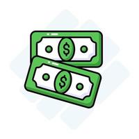 An icon of paper currency in modern style, well designed vector of banknotes