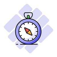 An amazing vector design of compass in modern style, navigation tool icon