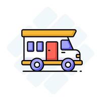 Grab this amazing vector of bus in modern style, Efficient and convenient transportation