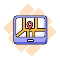 Check this beautiful icon of gps device in editable style, easy to use icon vector