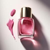 Nail polish bottle. Illustration photo