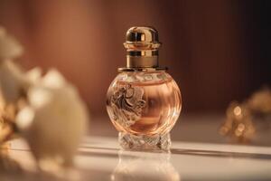 Perfume bottle. Illustration photo