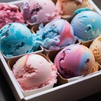 Sweet ice cream. Illustration photo