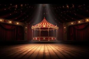 Circus background. Illustration photo