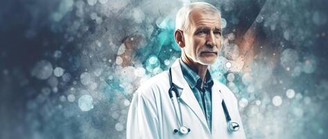 Medical background with doctor. Illustration photo