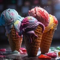 Sweet ice cream. Illustration photo