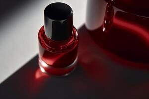 Nail polish bottle. Illustration photo