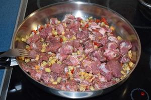 Goulash, raw marinated in the Frying Pan photo