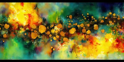 beautiful liquid acrylic pouring Fluid painting . photo