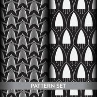 creative pattern design template with abstract and moon shape vector