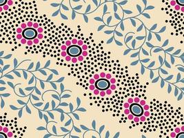 Abstract floral Vector pattern Multi color textile design.eps