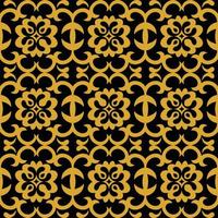 Native Seamless American vector gold pattern. Geometric shapes in a circle