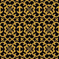 Native Seamless American vector gold pattern. Geometric shapes in a circle