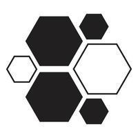 Honeycomb vector icon design. Hexagon flat icon.