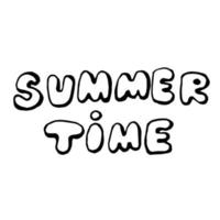 el inscripción verano tiempo. vector