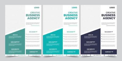 Advertising new flyer handout template with source file vector