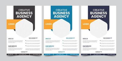 Advertising new flyer handout template with source file vector