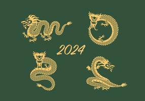 Chinese New Year Dragon vector illustration