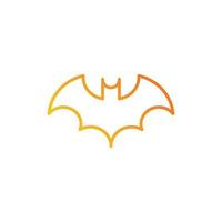 bat icon. gradient icon vector