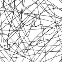 Scribble lines hand drawn seamless pattern. vector