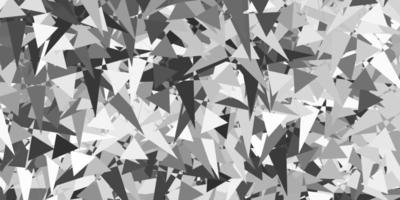 Light Gray vector texture with random triangles.