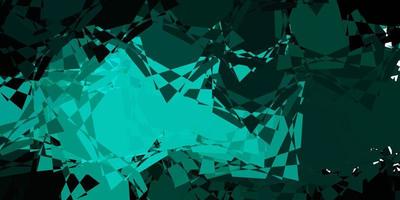 Dark Green vector pattern with polygonal shapes.