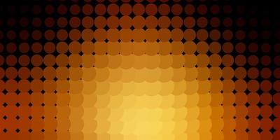 Dark Yellow vector texture with disks.