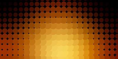 Dark Yellow vector texture with disks.