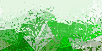 Light Green vector background with triangles.