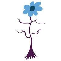 hermosa azul Dom flor planta ,bien para gráfico diseño recurso, panfletos, carteles, pancartas, y más. vector