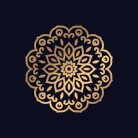 Abstact gold color Islamic Pattern mandala design background vector