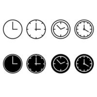 Time icon vector set. clock illustration sign collection. watch symbol.